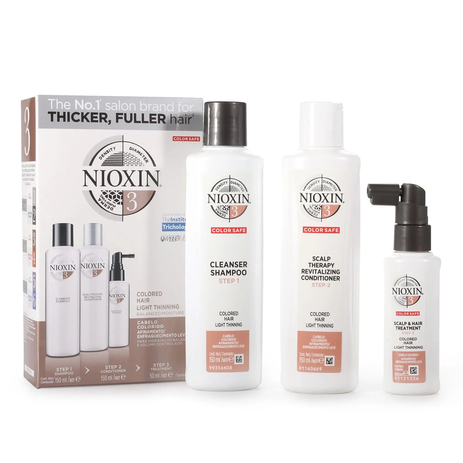 Pack SYS3 NIOXIN (para cabello teñido con caída leve)