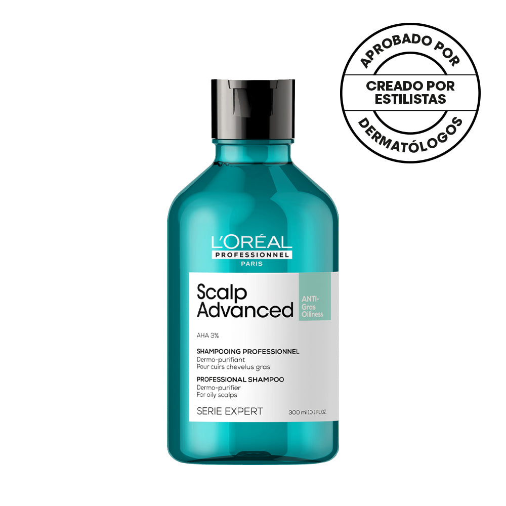 Shampoo Dermopurificador Anti-Grasa Scalp Advanced Lóreal 300 ML