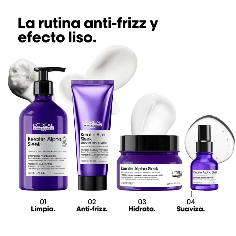 Serum Keratin Alpha Sleek LOREAL (50 ML)