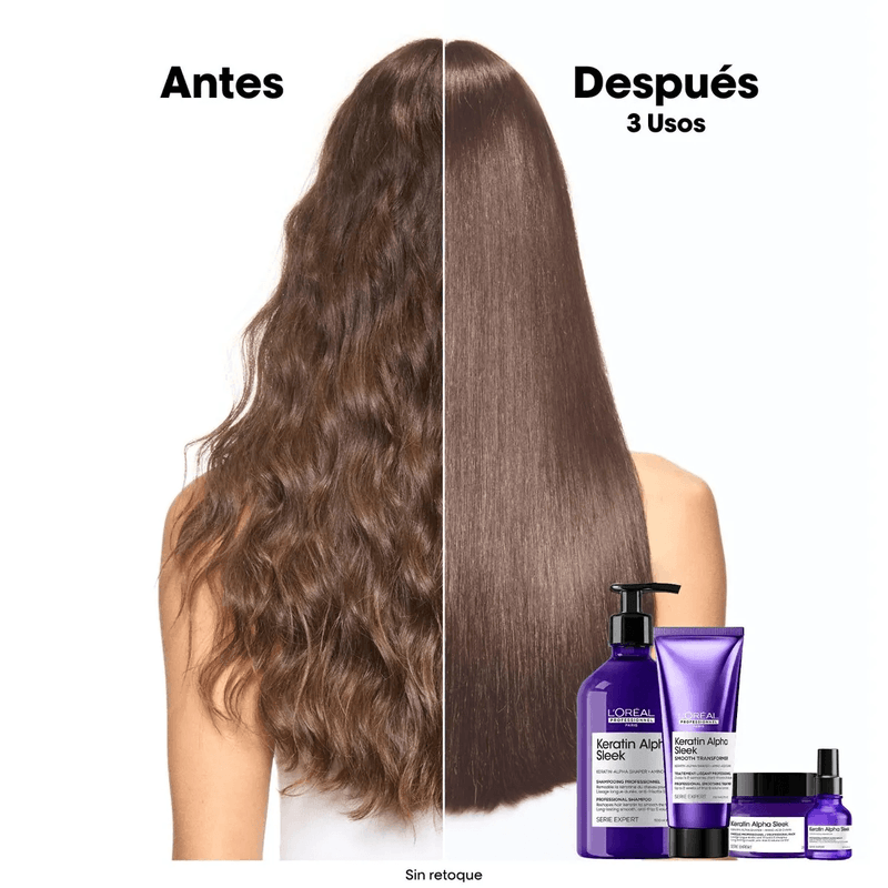Shampoo Keratin Alpha Sleek LOREAL ( 300 ML)