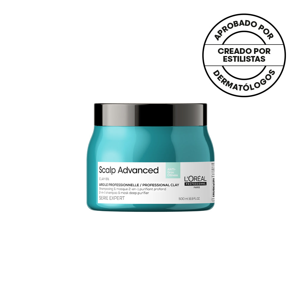 Shampoo L'Oréal Arcilla Purificante 2 En 1 Scalp Advanced Lóreal (250 ML)