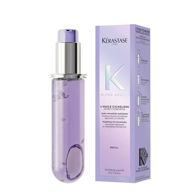 Aceite Huile Cicagloss Blond Absolut KERASTASE (RECARGA) (75 ML)